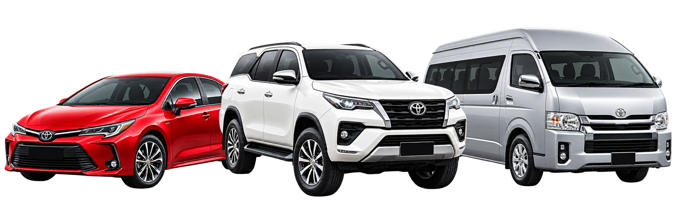 Sedan, SUV and Van